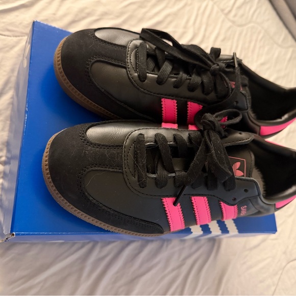 Adidas Black and Pink Athletic Shoes - Picture 2 of 5